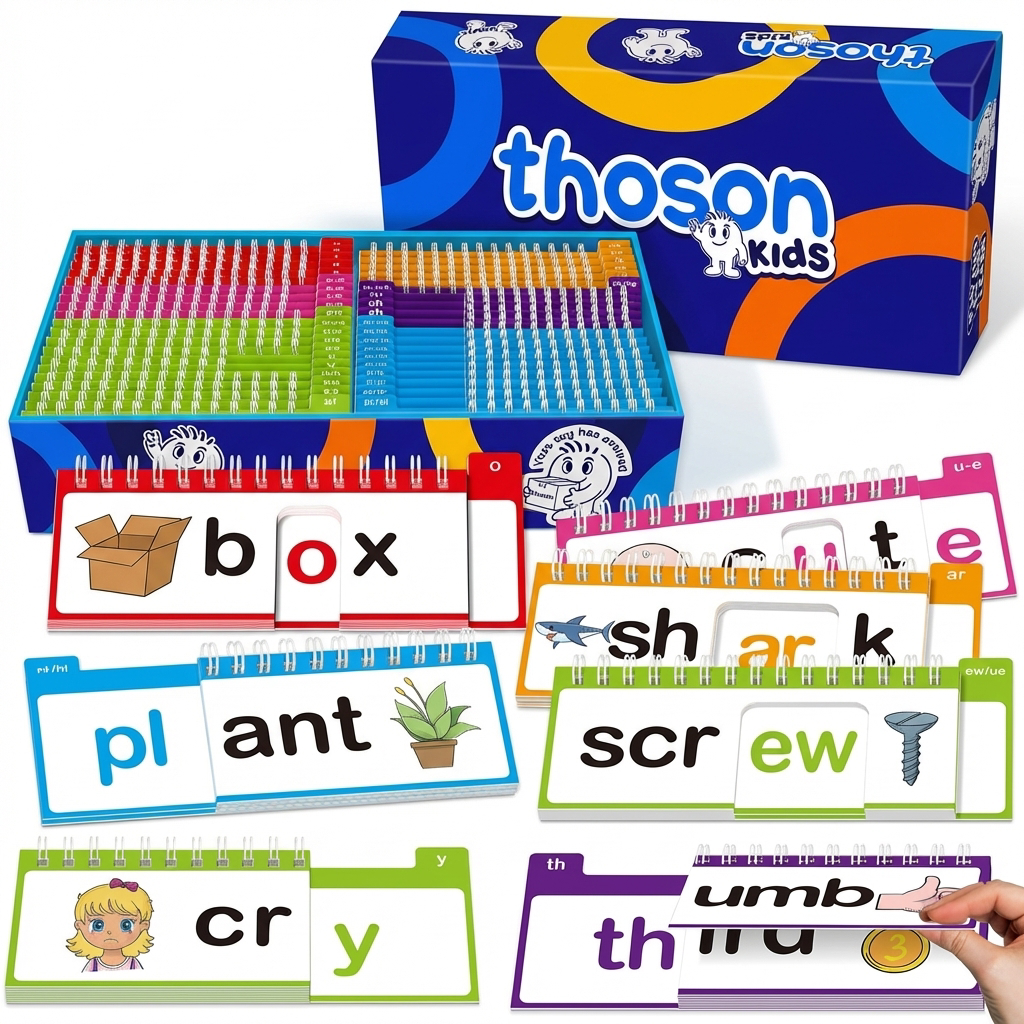 Phonics Flip Books for Early Readers – Thoson Lingo, 40 Read