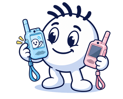 Mascot video calling on a SnapTalk Duo handset